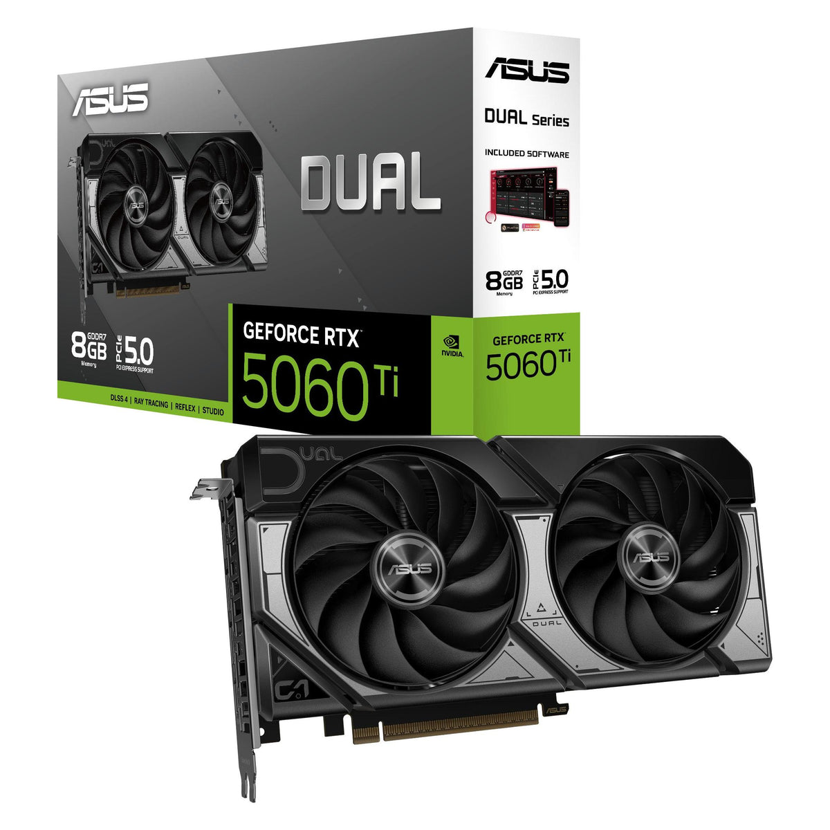 ASUS GeForce RTX 5060 Ti double (8 Go, GDDR7)