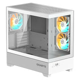 Gigabyte case GB-C201PI - Tour moyenne - 2xUSB 3.0 - 3x 120mm ARGB Fan - white (mATX, Mini-ITX)