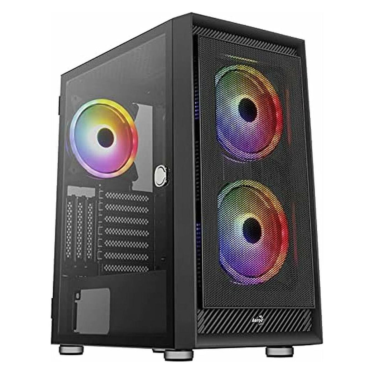 AeroCool boîtier PGS GRAPHITE-G-BK-v2 FRGB boîtier noir (ATX, mATX, Mini-ITX)