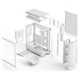 Fractal Case Meshify 3 White RGB TG Clear Tint (ATX, mATX, Mini-ITX)