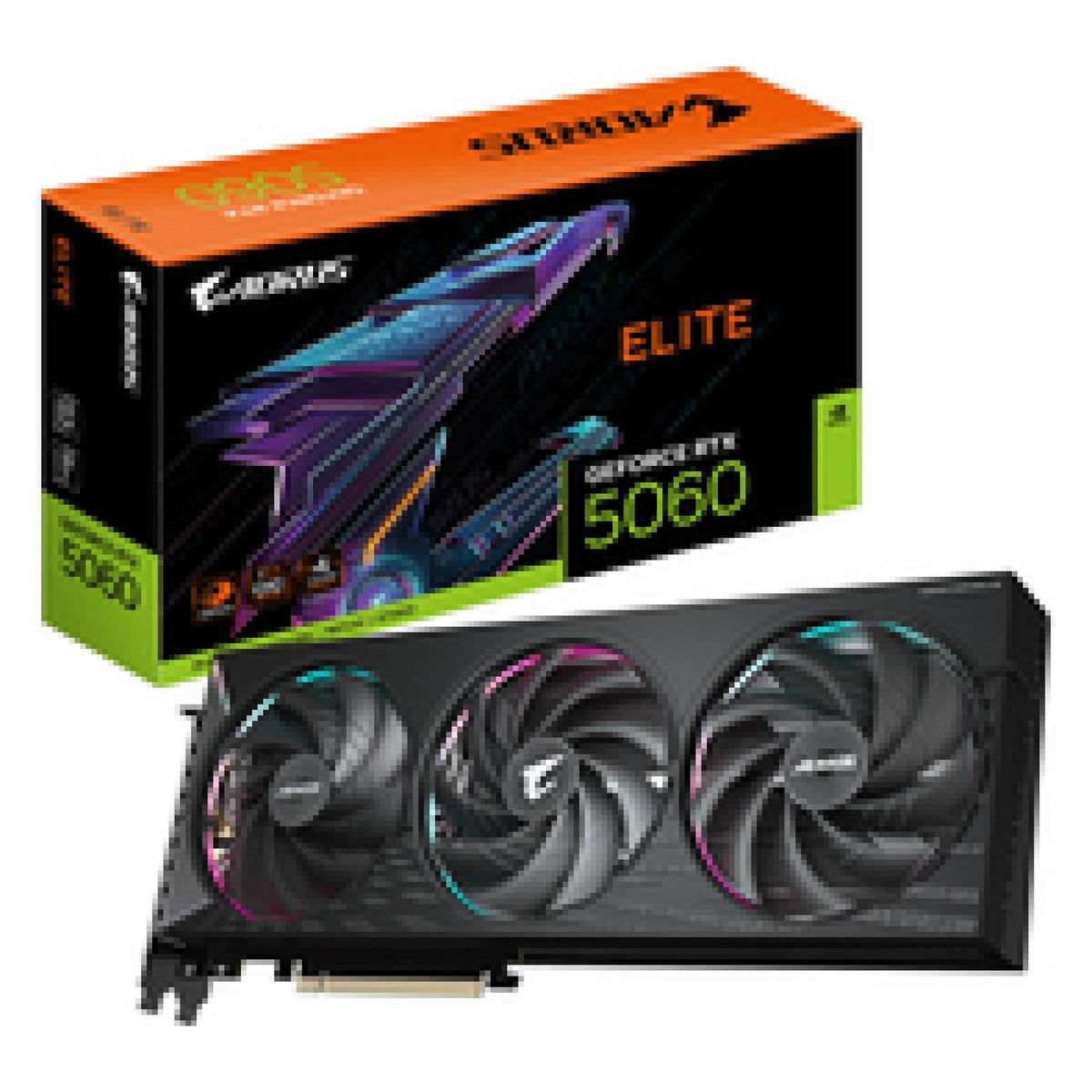 Gigabyte AORUS GeForce RTX 5060 Elite (8 Go, GDDR7)