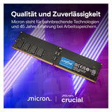 Crucial DDR5-6400 Kit 64GB 2x32GB CUDIMM CL52 (2 x 32GB, 3200 MHz, RAM DDR5, DIMM)