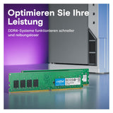 Crucial Desktop Memory (2 x 16GB, 3200 MHz, RAM DDR4, U-DIMM)
