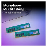 Crucial Desktop Memory (2 x 16GB, 3200 MHz, RAM DDR4, U-DIMM)