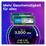 Crucial Laptop Memory (2 x 16GB, 3200 MHz, RAM DDR4, SO-DIMM)