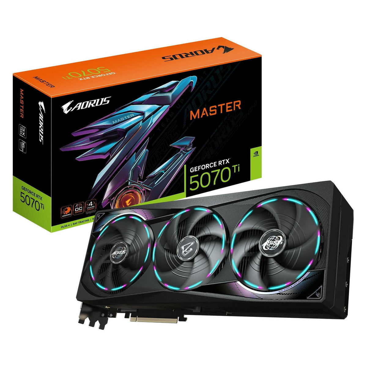 Gigabyte AORUS GeForce RTX 5070 Ti Master (16 Go, GDDR7)