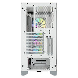 Corsair iCUE 4000X RGB Boîtier tour milieu blanc en verre trempé (ATX, E-ATX, mATX, Mini-ITX)