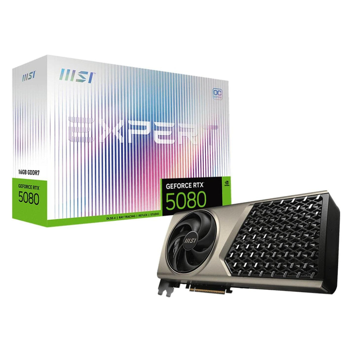 MSI GeForce RTX 5080 EXPERT OC (16 Go, GDDR7)