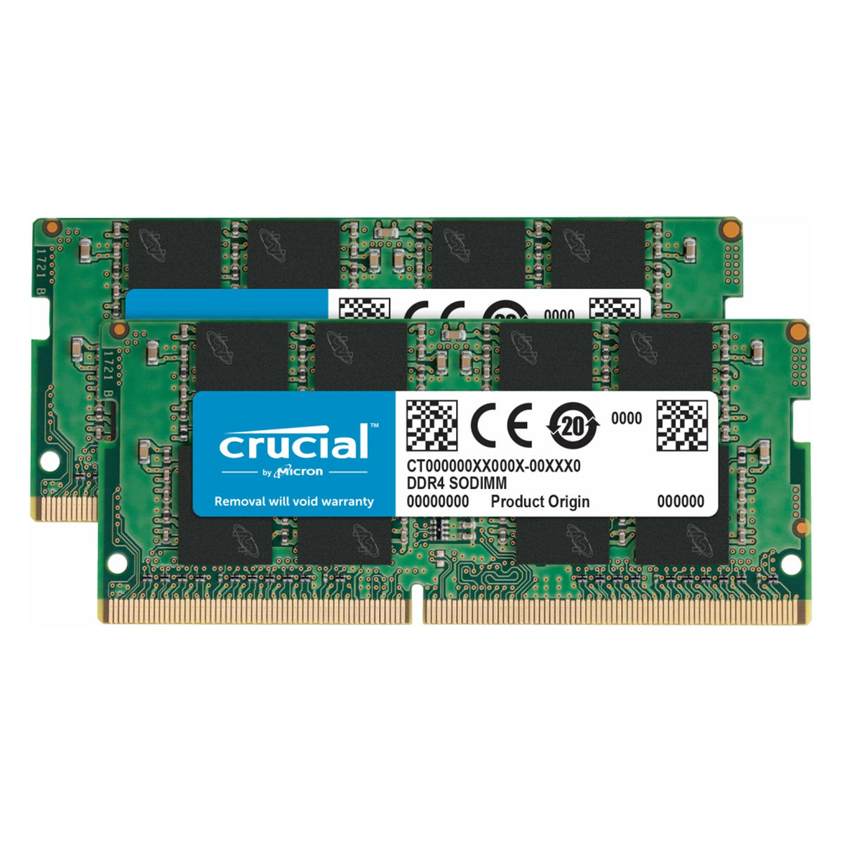 Crucial Laptop Memory (2 x 16GB, 3200 MHz, RAM DDR4, SO-DIMM)