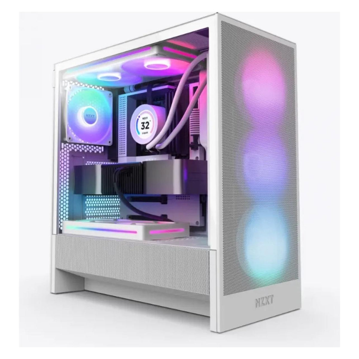 NZXT H5 Flow RGB (2024) Wit - Midtowermodel (CC-H52FW-R1) (ATX)