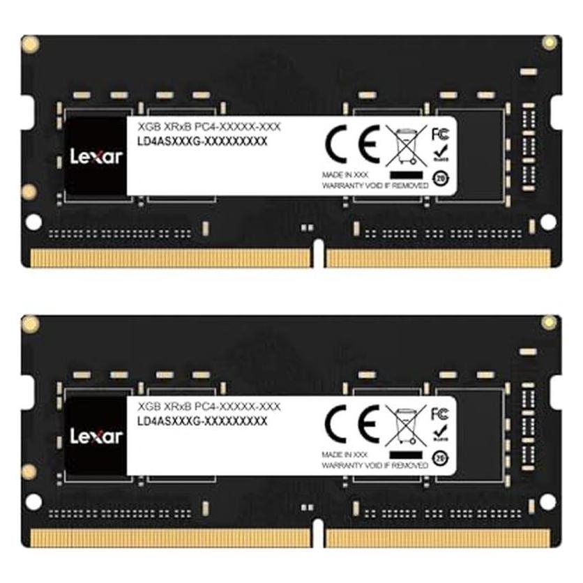 Lexar Kit SODIMM DDR4 RAM 32GB (2 x 16GB, 3200 MHz, RAM DDR4, SO-DIMM)