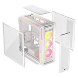 Corsair Geh Midi 5000T LX RGB (verre trempé) Blanc (ATX, E-ATX, mATX, Mini-ITX)