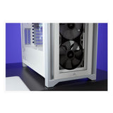 Corsair iCUE 4000X RGB Boîtier tour milieu blanc en verre trempé (ATX, E-ATX, mATX, Mini-ITX)