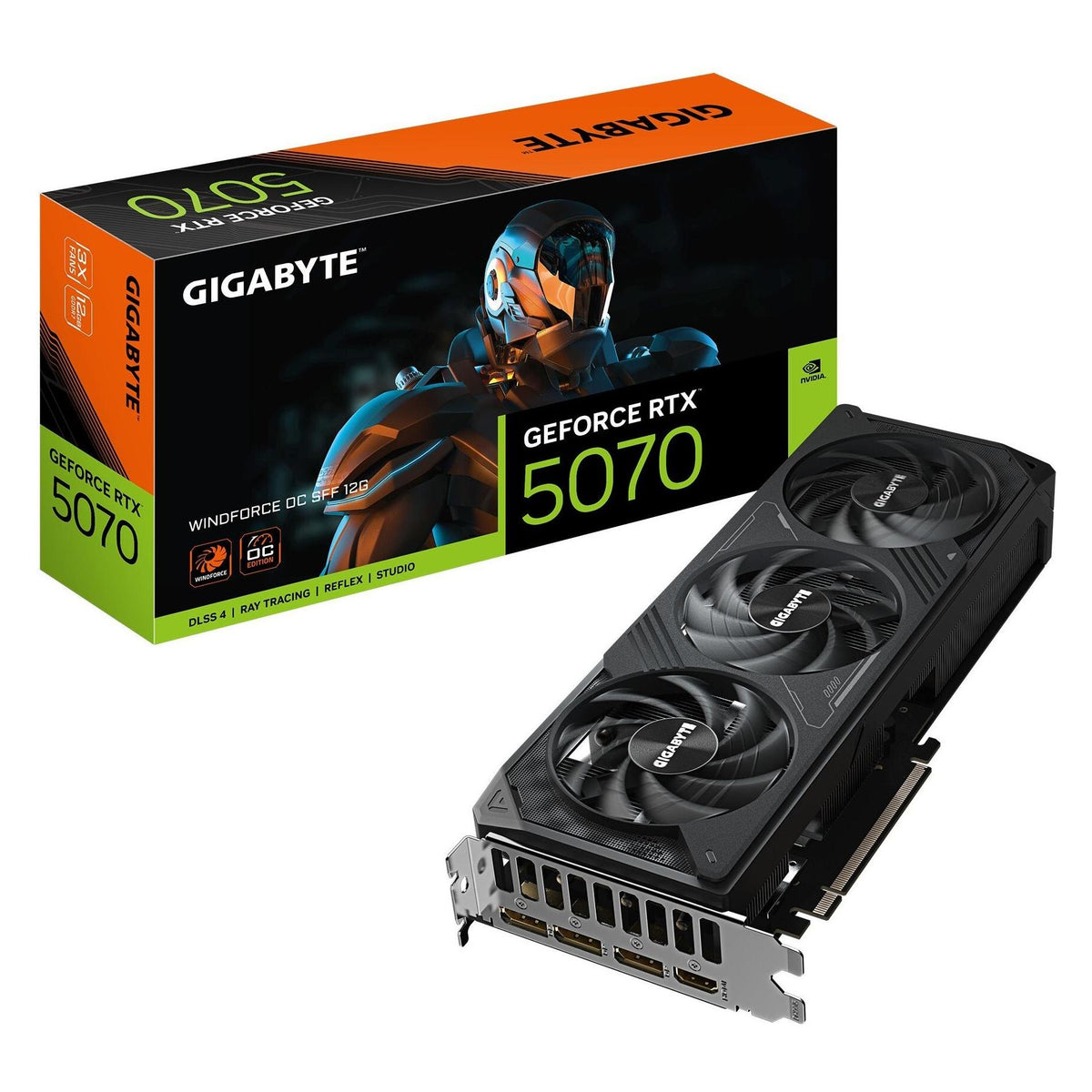 Gigabyte GeForce RTX 5070 Windforce OC SFF (12 Go, GDDR7)