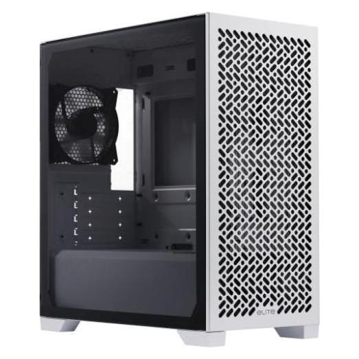 Cooler Master Boitier Mini Tour Micro ATX Elite 302 Lite avec panneau vitré (Blanc) (mATX)