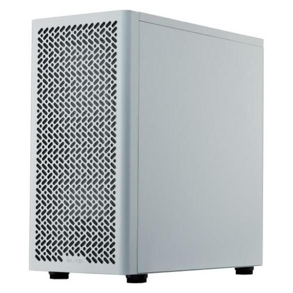 Cooler Master Boitier Moyen Tour ATX Elite 502 Lite avec panneau vitré (Blanc)