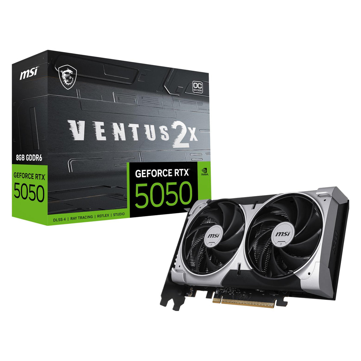 MSI GeForce RTX 5050 VENTUS 2X OC (8 Go, GDDR6)