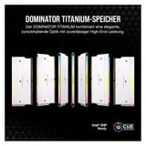 Corsair RAM D5 6000 64GB C30 Dom Titanium K2 W (2 x 32GB, 4800 MHz, RAM DDR5, DIMM)