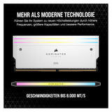 Corsair RAM D5 6000 64GB C30 Dom Titanium K2 W (2 x 32GB, 4800 MHz, RAM DDR5, DIMM)