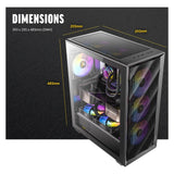 Antec AX85 ARGB (ATX, ITX, mATX)