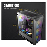 Antec AX67 ARGB (ATX, ITX, mATX)