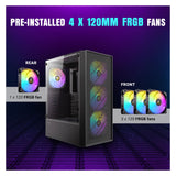 Antec Boitier Moyen Tour Atx Ax26 Elite RGB Avec Panneau Vitré (Noir)