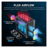 Antec FLUX M ATX/Micro-ATX/ITX Boîtier Midi Tour PC (ITX, mATX)