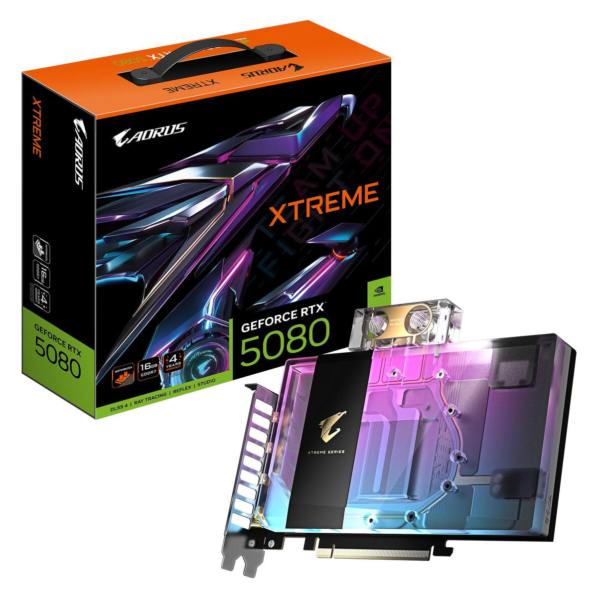 Gigabyte AORUS GeForce RTX 5080 XTREME WATERFORCE WB (16 Go, GDDR7)