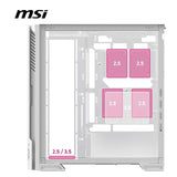 MSI GEH Midi MPG VELOX 300R PZ WHITE (ATX, mATX, Mini-ITX)