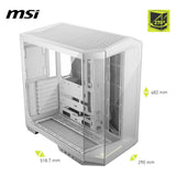 MSI MAG PANO 100L PZ WHITE (ATX, Mini-ITX)