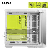 MSI MAG PANO 100L PZ WHITE (ATX, Mini-ITX)