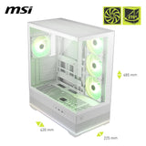 MSI GEH Midi MAG PANO 110R PZ WHITE (ATX, mATX, Mini-ITX)
