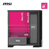 MSI GEH Midi MPG VELOX 300R PZ (ATX, mATX, Mini-ITX)