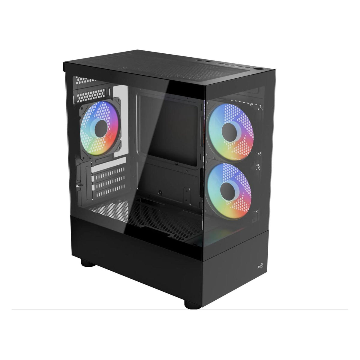 AeroCool Viewport Mini-G-BK-v4 ARGB (schwarz, Tempered Glass x 2) (mATX, Mini-ITX)