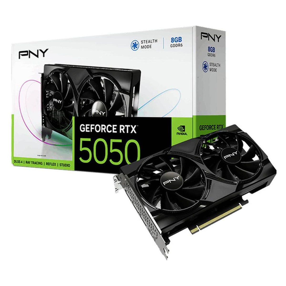 PNY GeForce RTX5050 8 GB DDR6 Dual -Lüfter (8 Go, GDDR6)