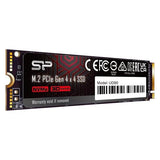 Silicon Power M.2 2280 PCIe 1TB SSD UD90 Gen4x4 NVMe 4500/1950 MB/s (1000 Go, M.2 2280)