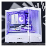 Jonsbo D200 Tour Midi, mATX, verre trempé, mini écran Temp - blanc (mATX, Mini-ITX)