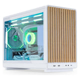 Lian-Li DAN Cases A3-mATX Wood Edition PC-Gehäuse, Micro-ATX - Buche, weiss (mATX, Mini-ITX)