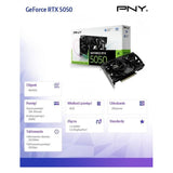 PNY GeForce RTX5050 8 GB DDR6 Dual -Lüfter (8 Go, GDDR6)