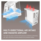 Antec C6 Curve Air Mid-Tower ATX Case, white (ATX, ITX, mATX)