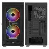 AeroCool boîtier PGS GRAPHITE-G-BK-v2 FRGB boîtier noir (ATX, mATX, Mini-ITX)