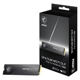 MSI SSD 4TB Spatium M571 (M.2 2280) PCIe Gen5 x4 NVMe (4000 Go, M.2, M.2 2280)