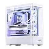 Jonsbo TK-5 Gehäuse, Midi-Tower, ATX, Tempered Glass - weiss (ATX, ITX, Mini-ATX)