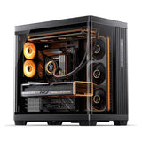 Jonsbo TK-4 Gehäuse, Midi-Tower, ATX, Tempered Glass - schwarz (ATX, ITX, Mini-ATX)