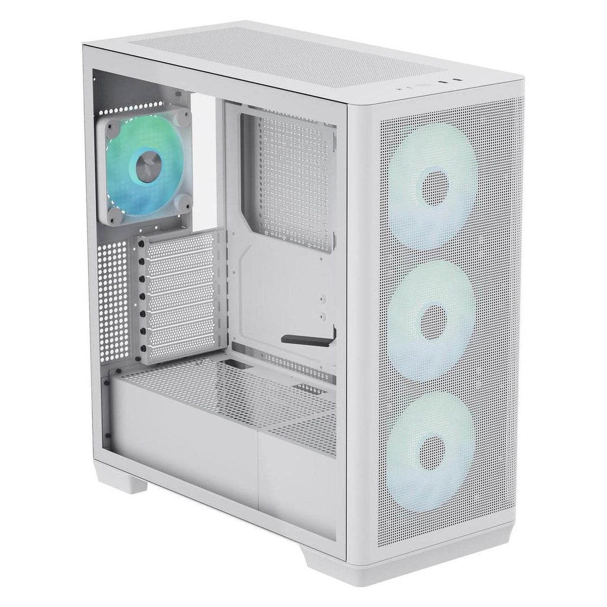 AeroCool Geh Midi APNX C1 MicroATX/ATX/MiniITX o.N. (blanc) (ATX, mATX, Mini-ITX)
