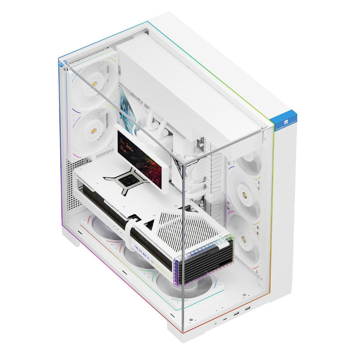 Thermalright Obudowa A70 biała ARGB (ATX, mATX, Mini-ITX)