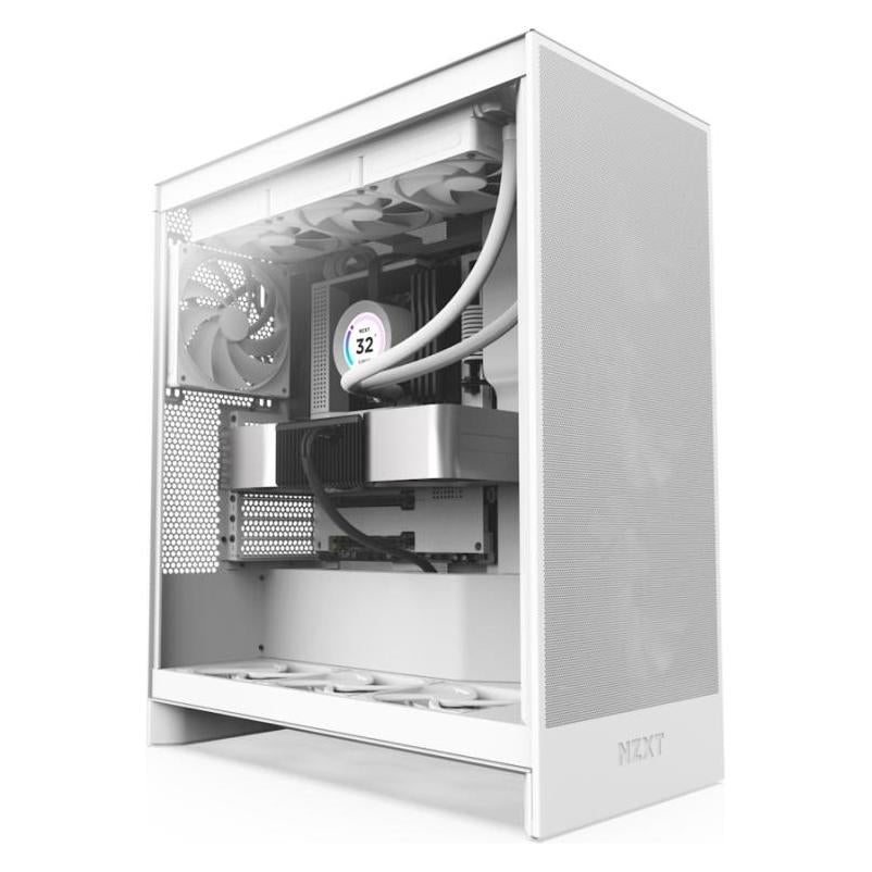 NZXT Boîtier Atx Semi-tour H7 Flow Midi Blanc