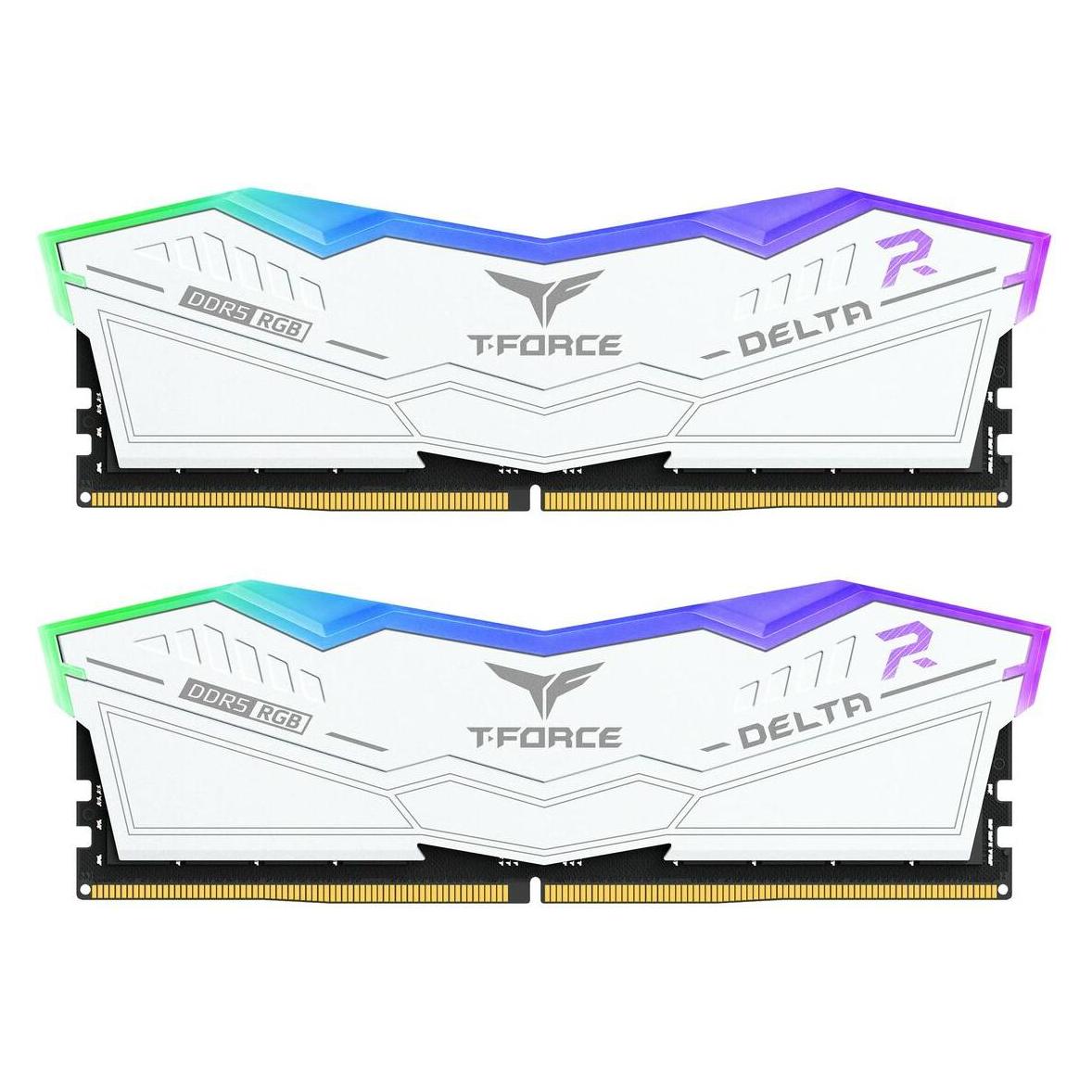 Team Group D516GB 6400-32 RGB wh K2 TEM, Arbeitsspeicher (2 x 16GB, 6400 MHz, RAM DDR5, DIMM)