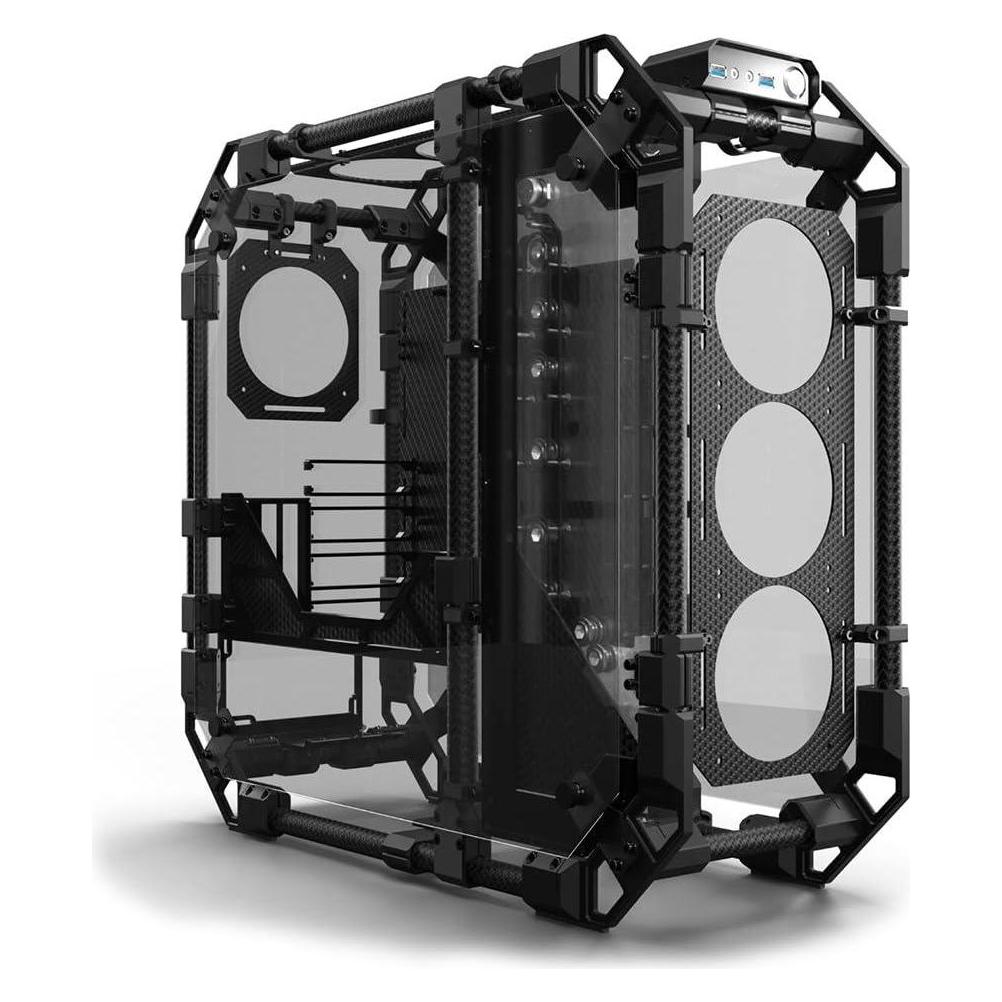 Alphacool GHE Apex Pro Skeleton Boîtier en carbone (ATX, ITX, mATX)