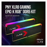 PNY MD32GK2D5600036XRGB (2X16GO 6000 PC48000) (2 x 16GB, 6000 MHz, RAM DDR5, DIMM)